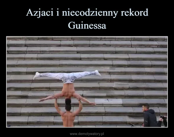 
    Azjaci i niecodzienny rekord Guinessa
