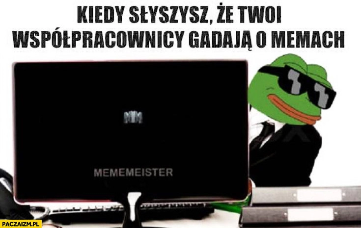 
    Kiedy słyszysz, że Twoi współpracownicy gadają o memach żaba Pepe