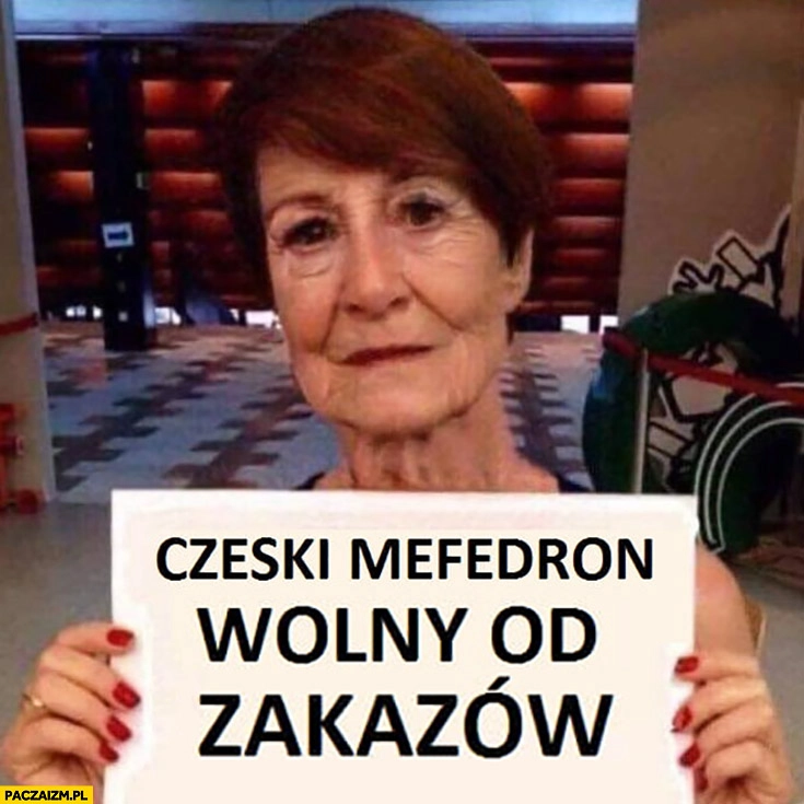 
    Maja Ostaszewska Czeski mefedron wolny od zakazów kartka napis stara postarzona