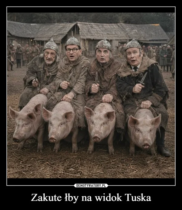 
    Zakute łby na widok Tuska