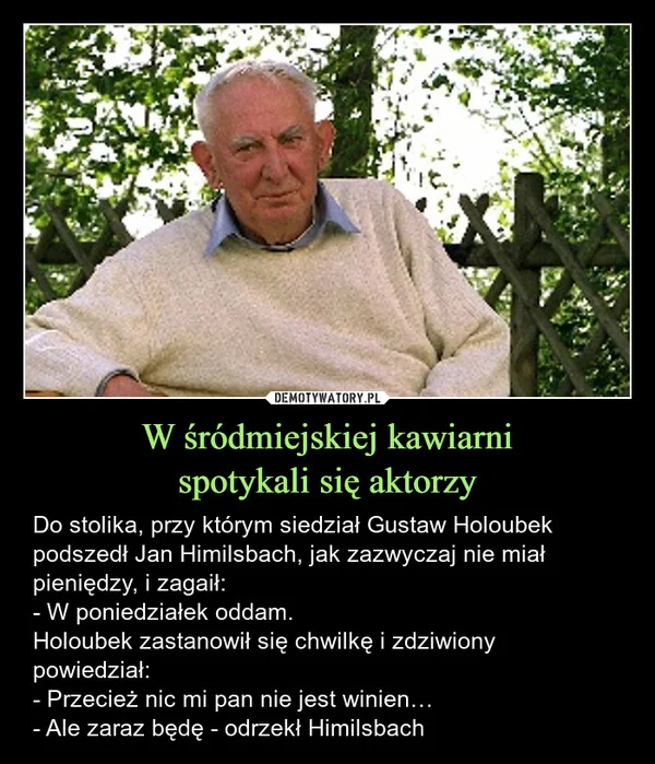 
    W śródmiejskiej kawiarni spotykali się aktorzy