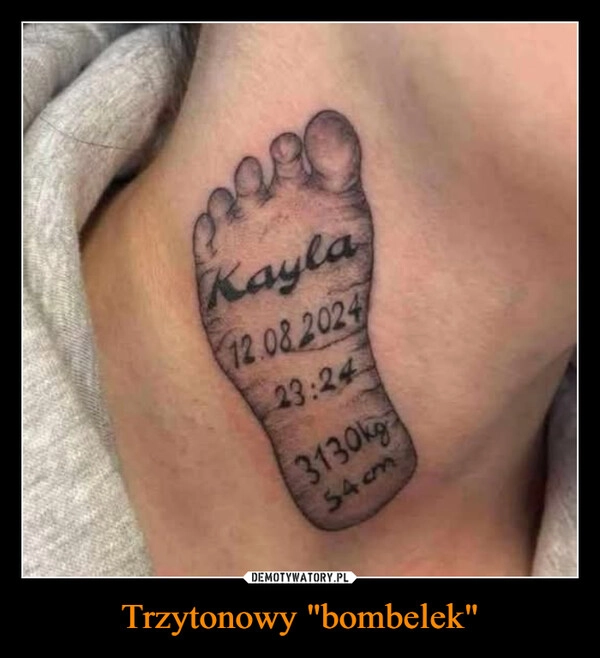 
    Trzytonowy "bombelek"