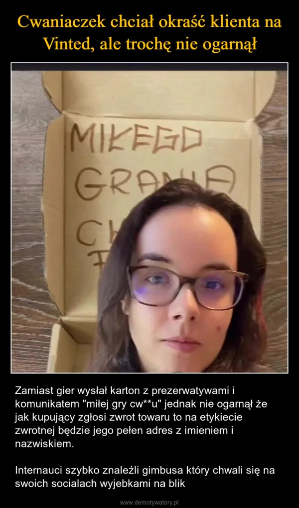 
    Cwaniaczek chciał okraść klienta na Vinted, ale trochę nie ogarnął