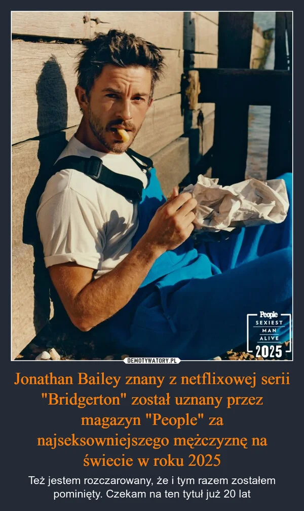 
    Jonathan Bailey znany z netflixowej serii 