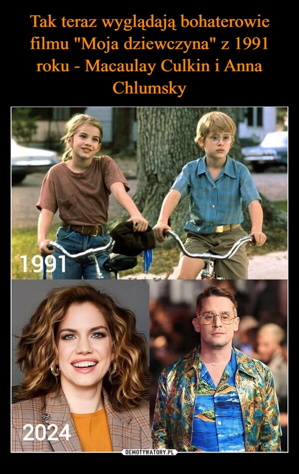 
    Tak teraz wyglądają bohaterowie filmu "Moja dziewczyna" z 1991 roku - Macaulay Culkin i Anna Chlumsky