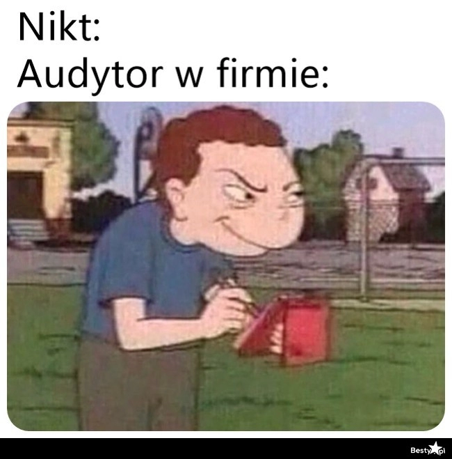 
    Audytor w pracy 