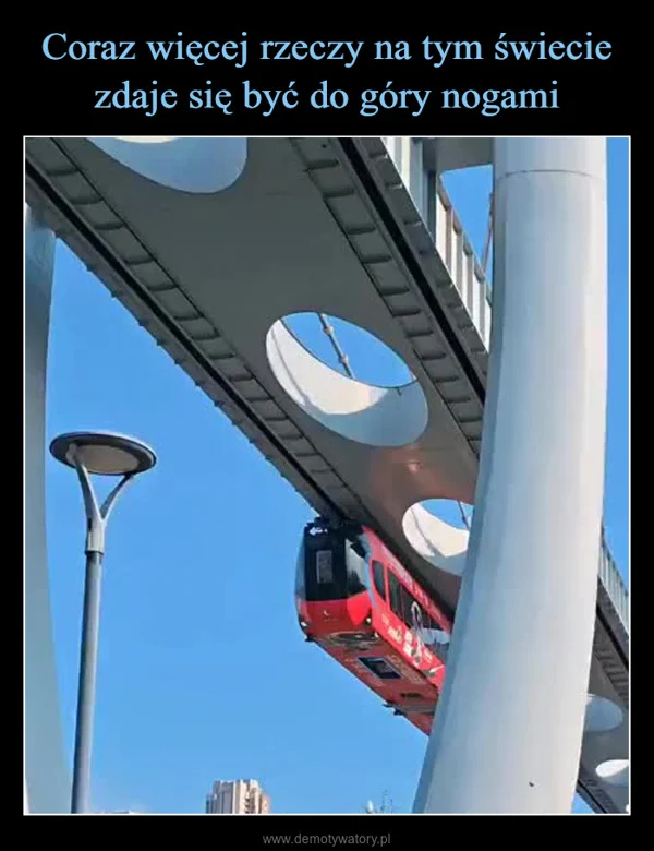 
    Coraz więcej rzeczy na tym świecie zdaje się być do góry nogami