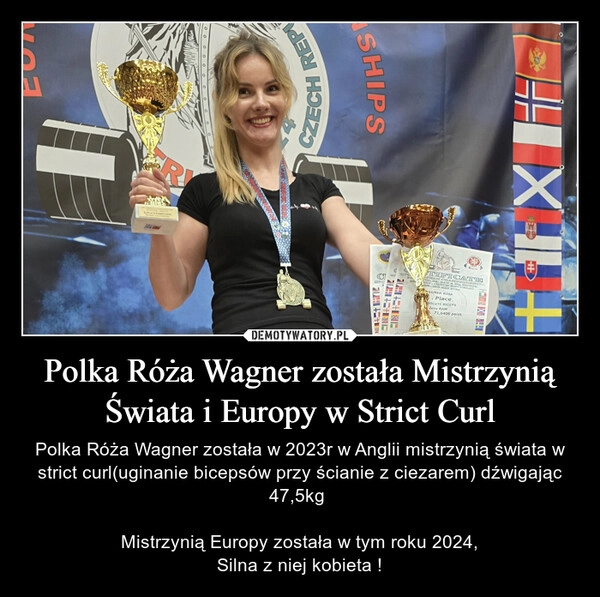 
    Polka Róża Wagner została Mistrzynią Świata i Europy w Strict Curl