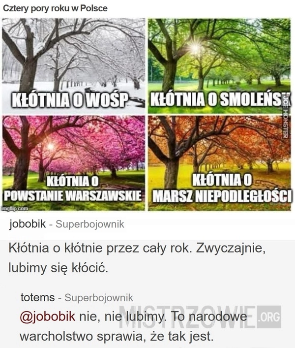 
    Cztery pory roku w Polsce