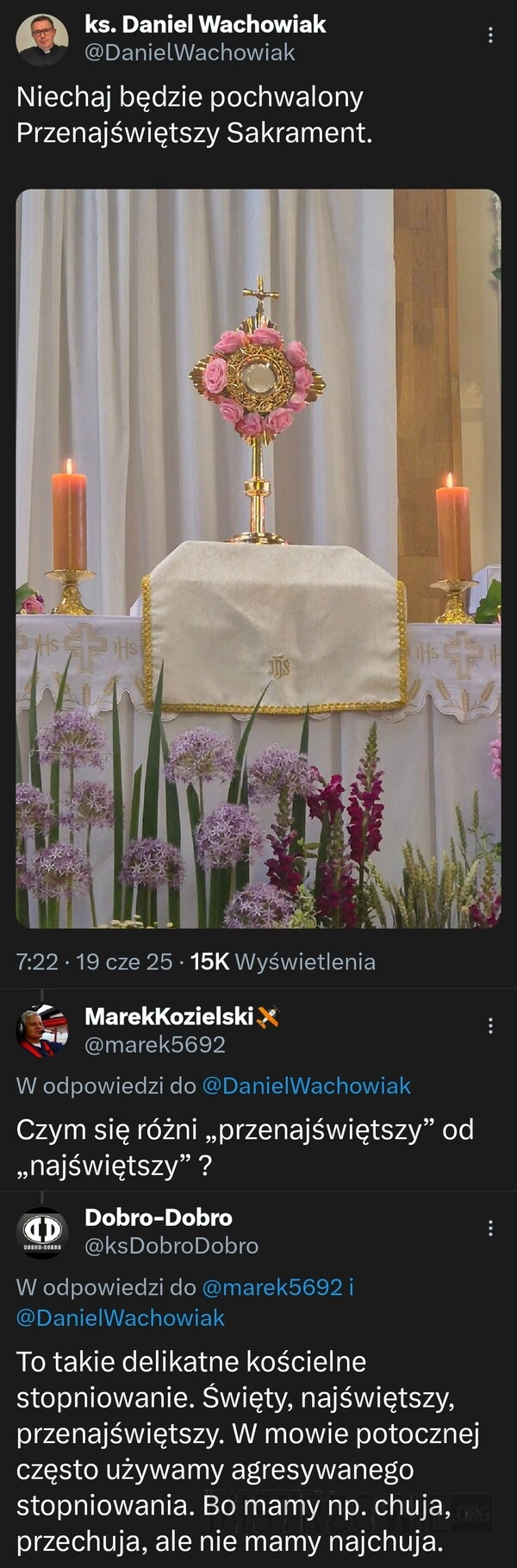 
    Niechaj będzie pochwalony