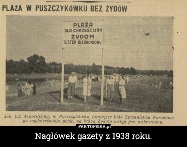 
    Nagłówek gazety z 1938 roku.