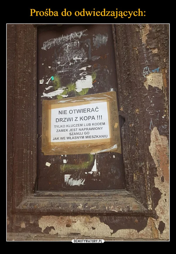 
    Prośba do odwiedzających: