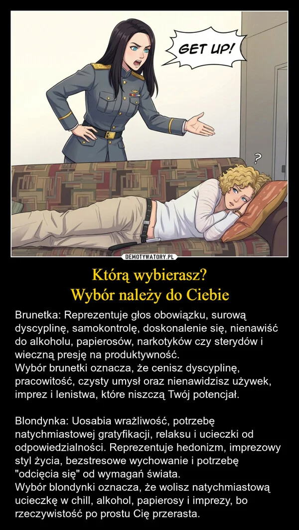 
    Którą wybierasz? Wybór należy do Ciebie