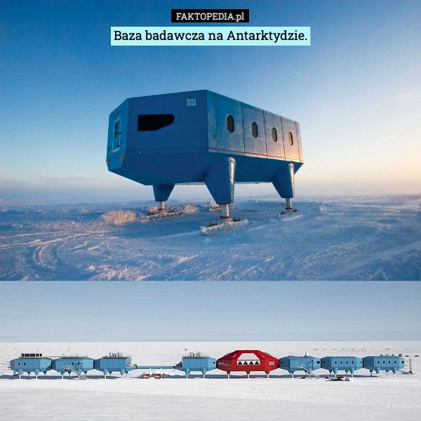 
    Baza badawcza na Antarktydzie.