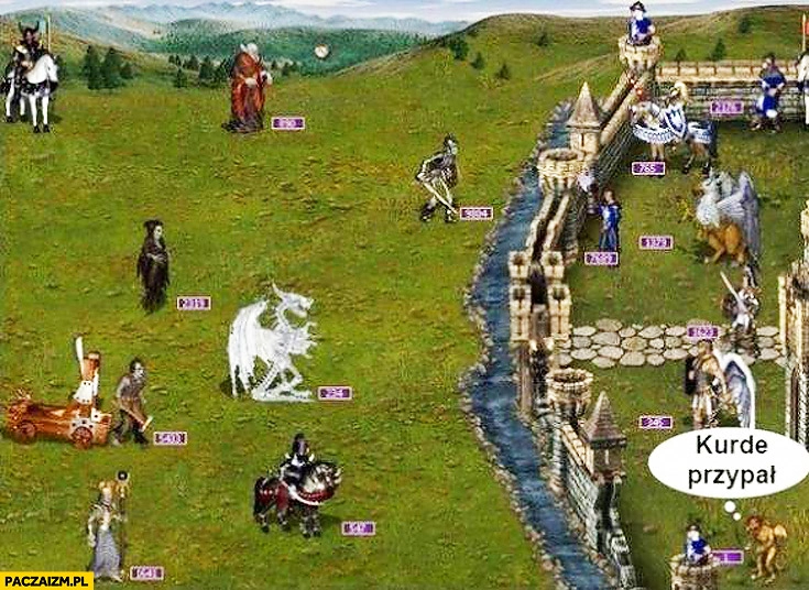 
    Heroes of Might and Magic jeden kurde przypał