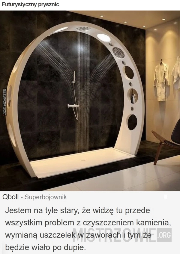 
    Futurystyczny prysznic