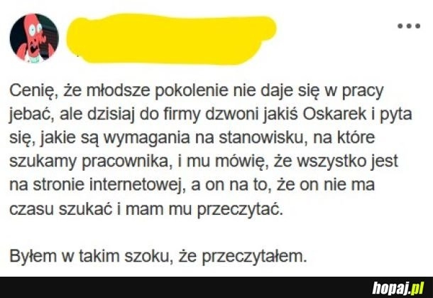 
    Coś czuję, że Oskarek dostanie to stanowisko.