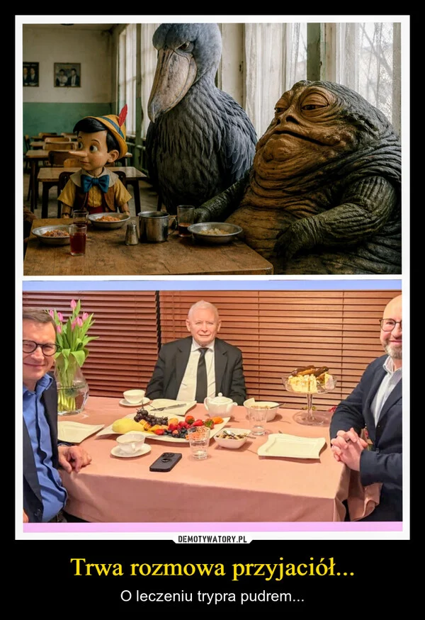 
    Trwa rozmowa przyjaciół...