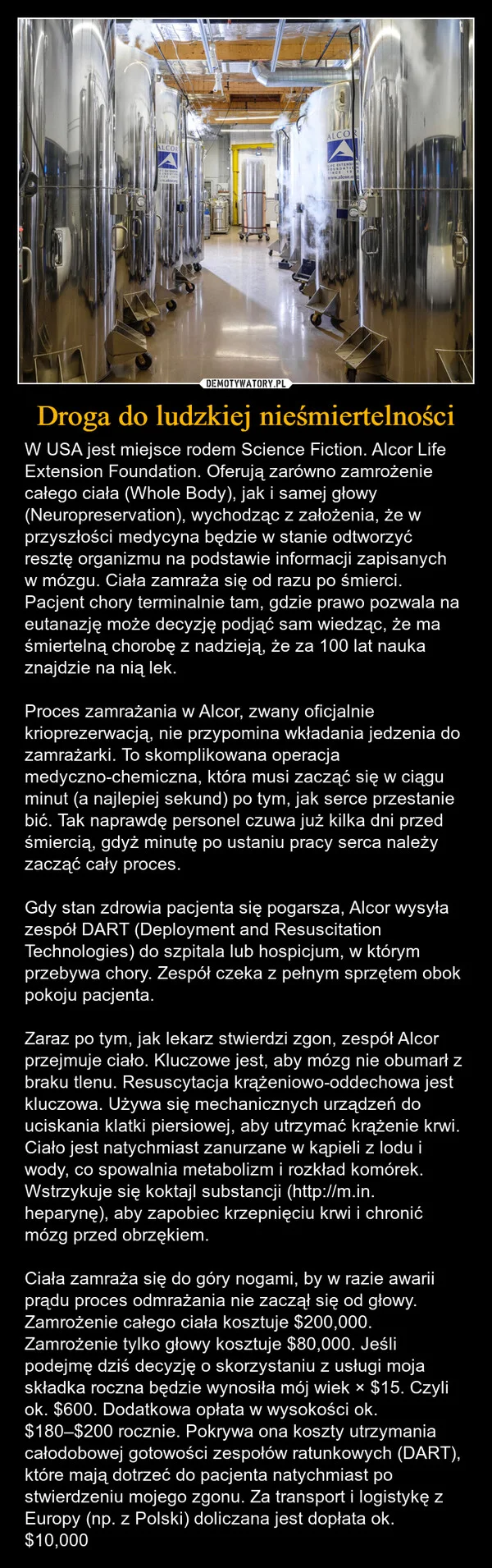 Droga do ludzkiej nieśmiertelności