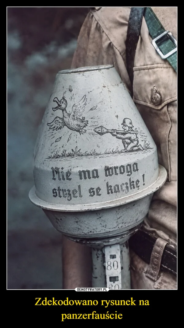 
    Zdekodowano rysunek na panzerfauście