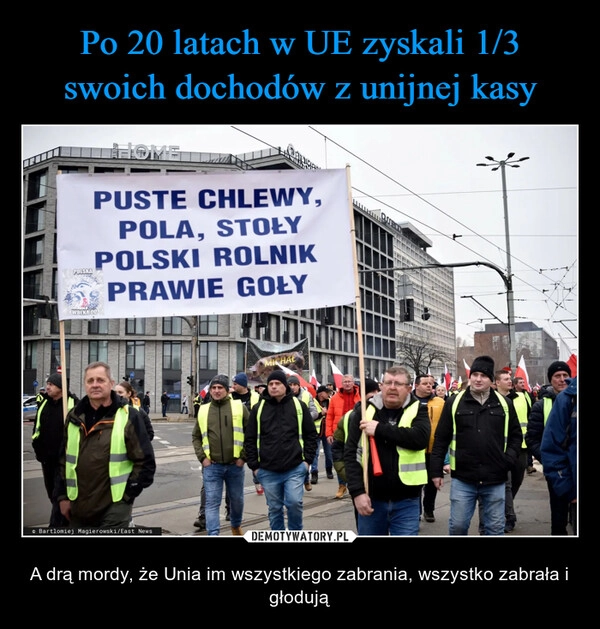 
    Po 20 latach w UE zyskali 1/3 swoich dochodów z unijnej kasy