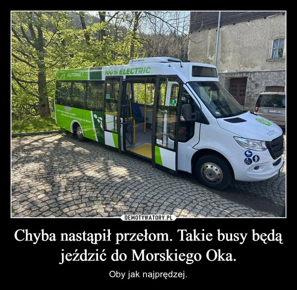 
    Chyba nastąpił przełom. Takie busy będą jeździć do Morskiego Oka.