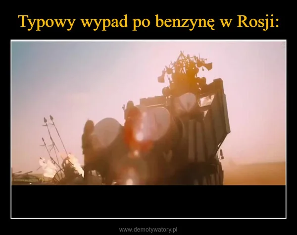 Typowy wypad po benzynę w Rosji: