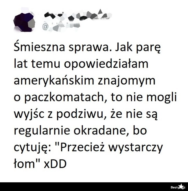 
    Kwestia paczkomatów 