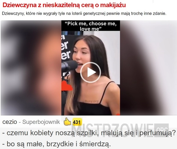 
    Dziewczyna z nieskazitelną cerą o makijażu