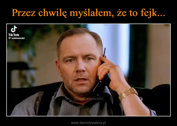 
    Przez chwilę myślałem, że to fejk...