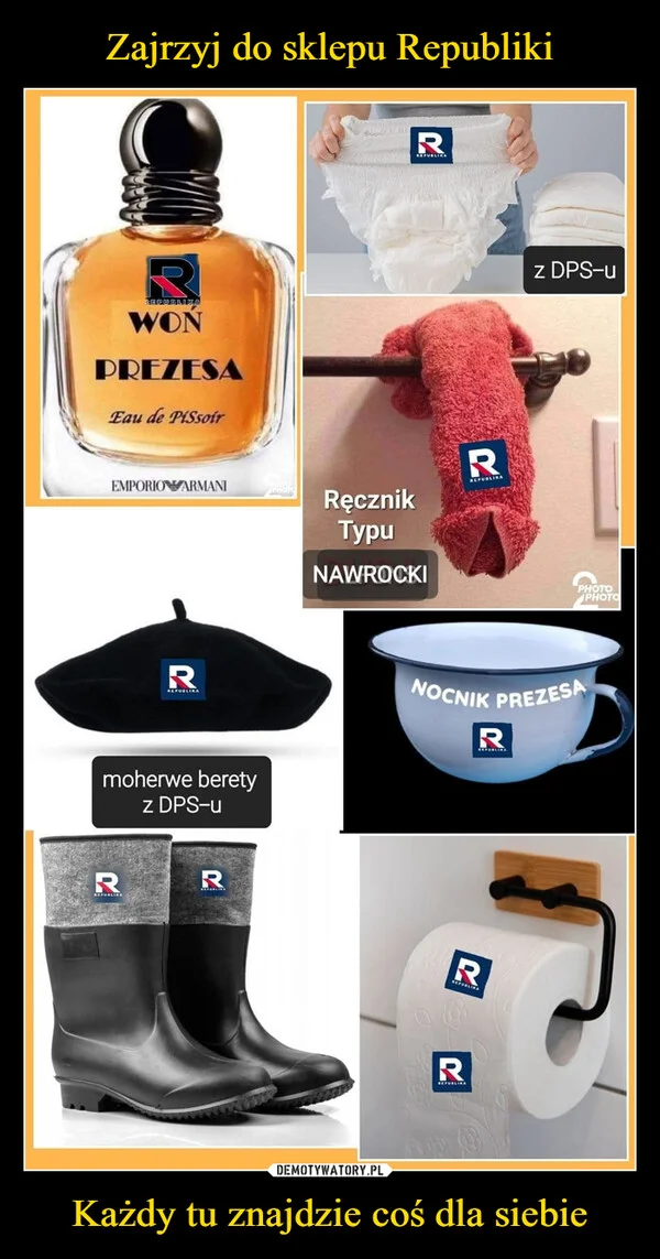 
    Zajrzyj do sklepu Republiki Każdy tu znajdzie coś dla siebie