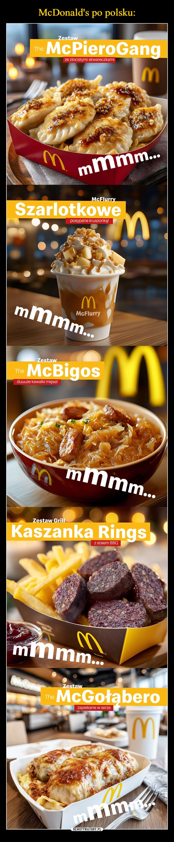 
    McDonald's po polsku: