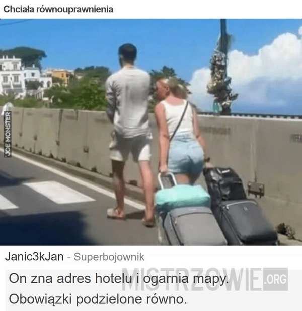 
    Chciała równouprawnienia