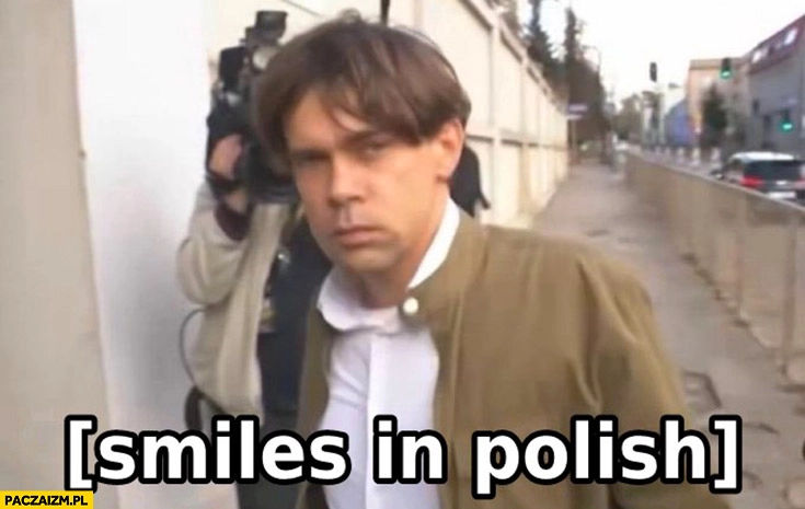 
    Michał Kołodziejczak smiles in Polish