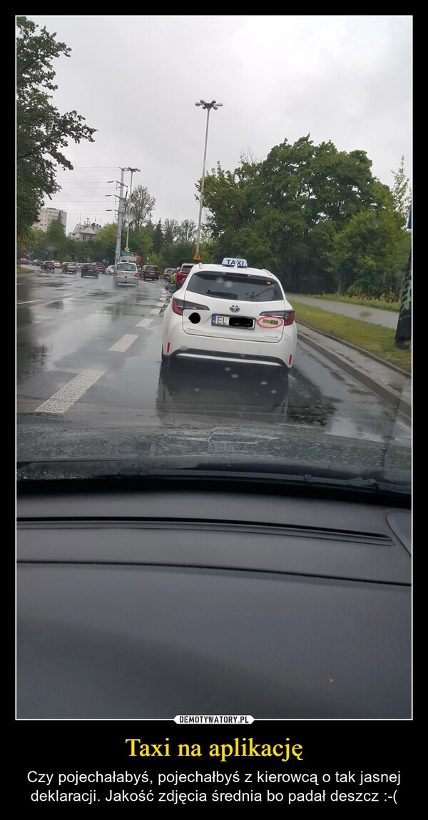 
    Taxi na aplikację