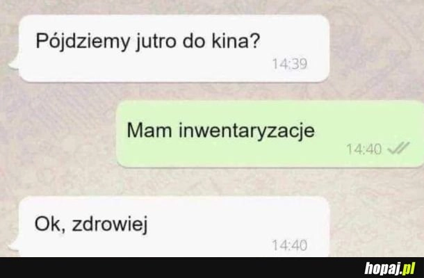 
    Inwentaryzacja - straszna choroba