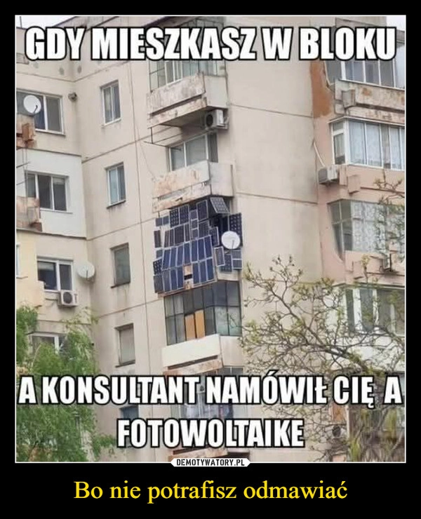 
    Bo nie potrafisz odmawiać