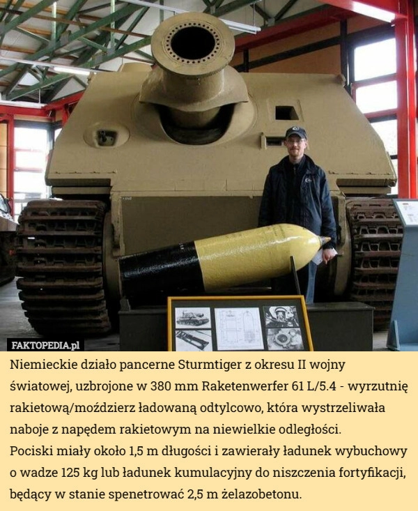 
    Niemieckie działo pancerne Sturmtiger z okresu II wojny światowej, uzbrojone...