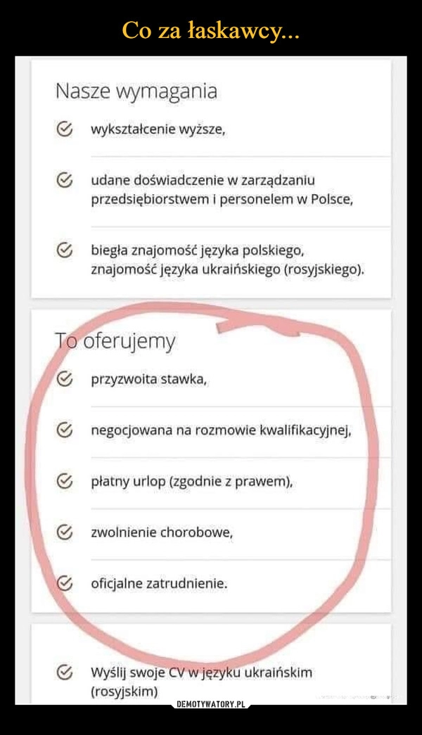 
    Co za łaskawcy...