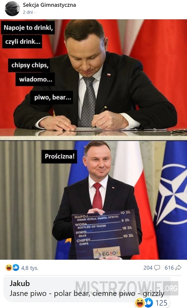 
    Błąd w menu Igrzysk Europejskich