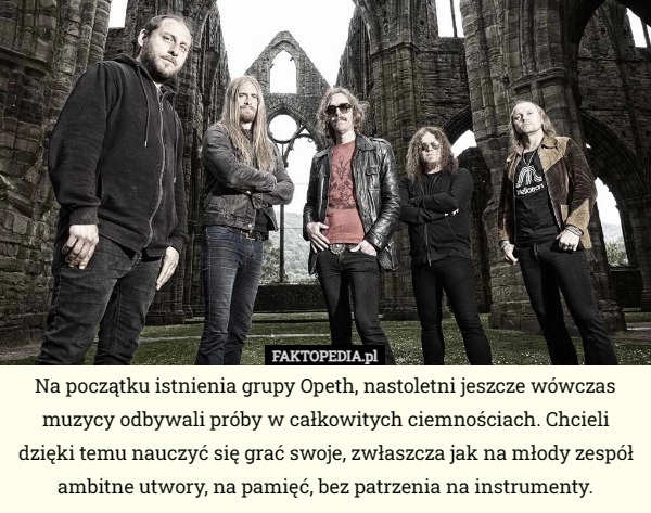 
    Na początku istnienia grupy Opeth, nastoletni jeszcze wówczas muzycy odbywali...