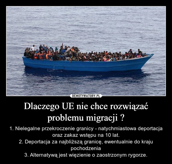 
    Dlaczego UE nie chce rozwiązać problemu migracji ?