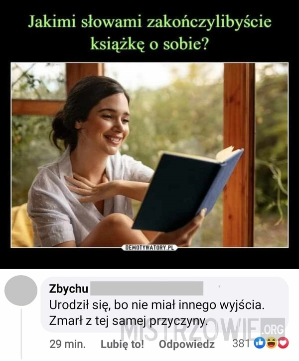 
    Zakończenie książki