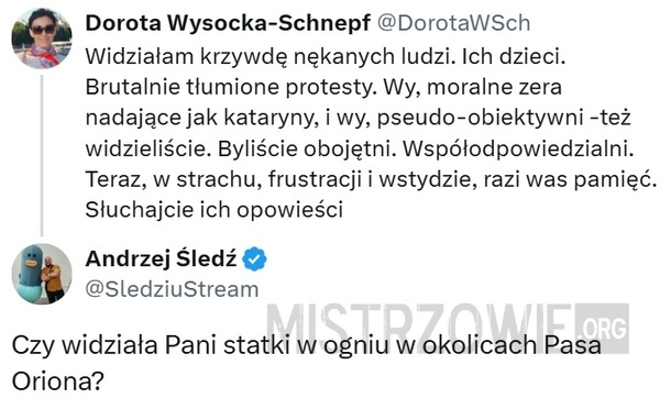 
    Widziałam...