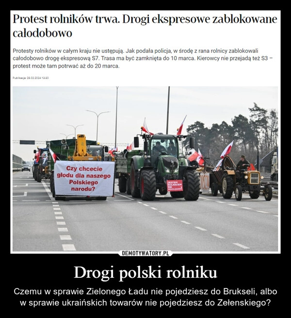 
    Drogi polski rolniku