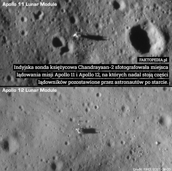 
    Indyjska sonda księżycowa Chandrayaan-2 sfotografowała miejsca lądowania