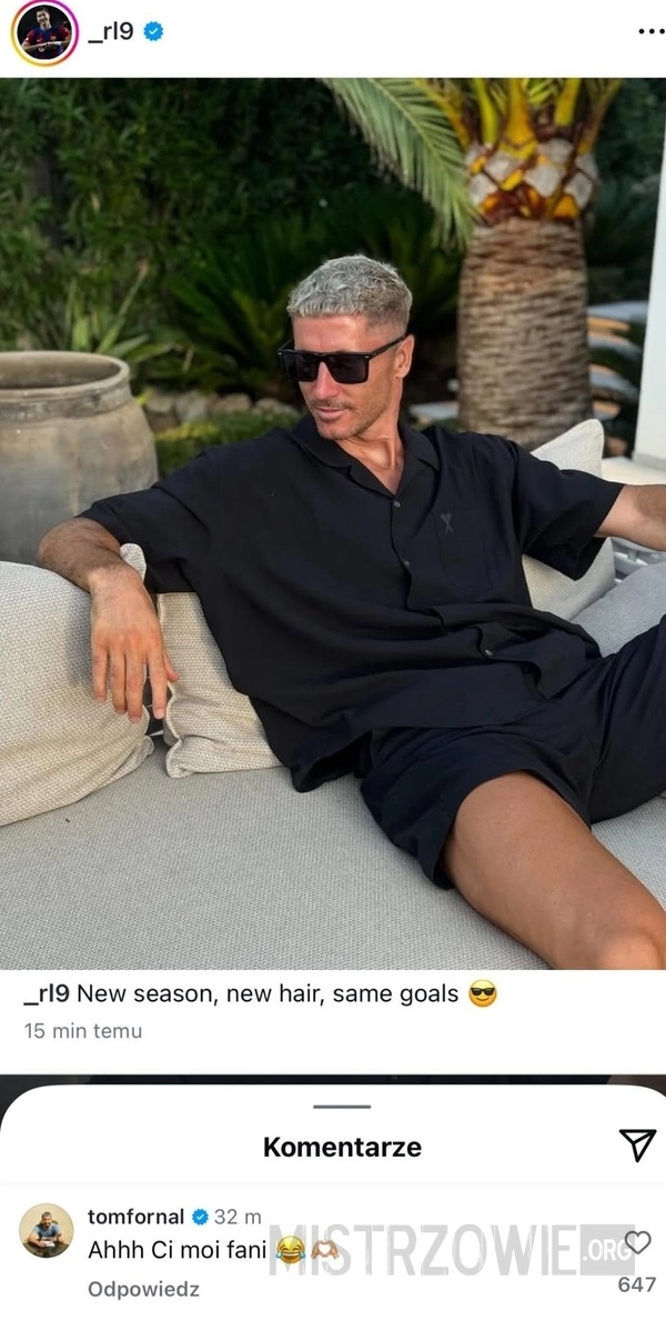 
    Tomek Fornal i jego fan
