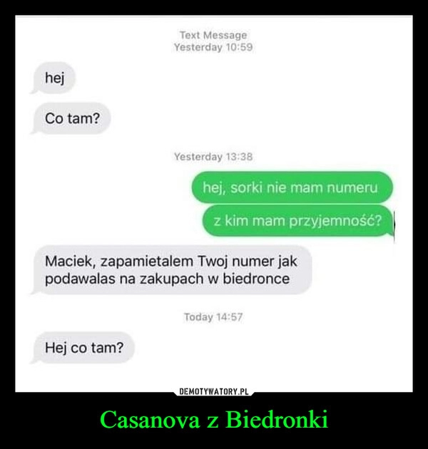 
    Casanova z Biedronki