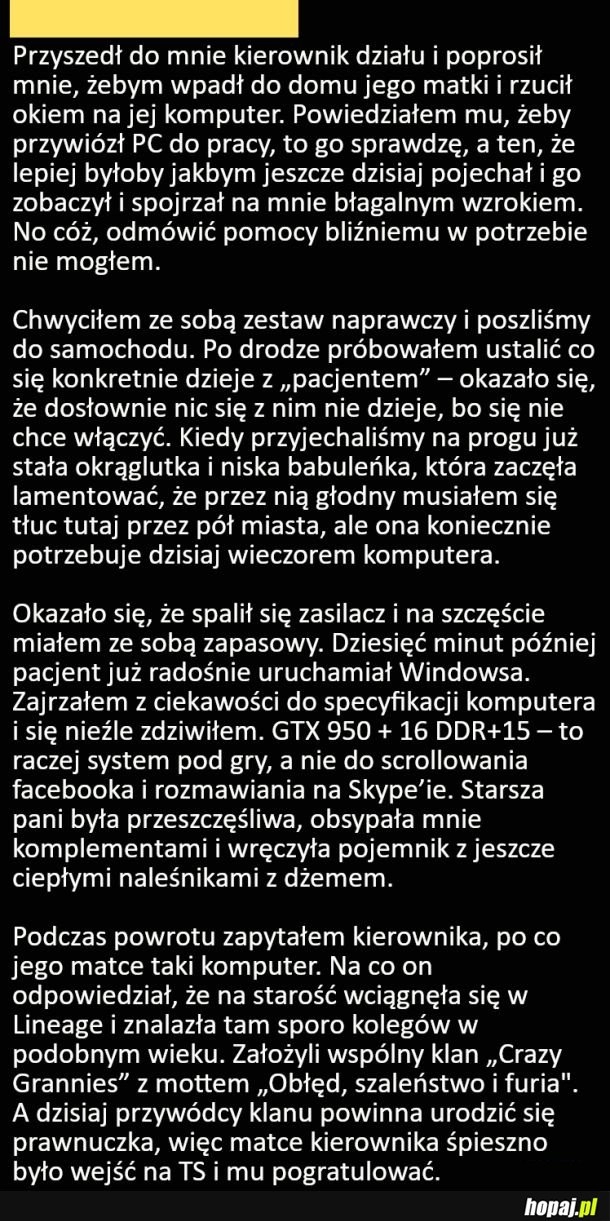 
    Pomoc bliźniemu w potrzebie