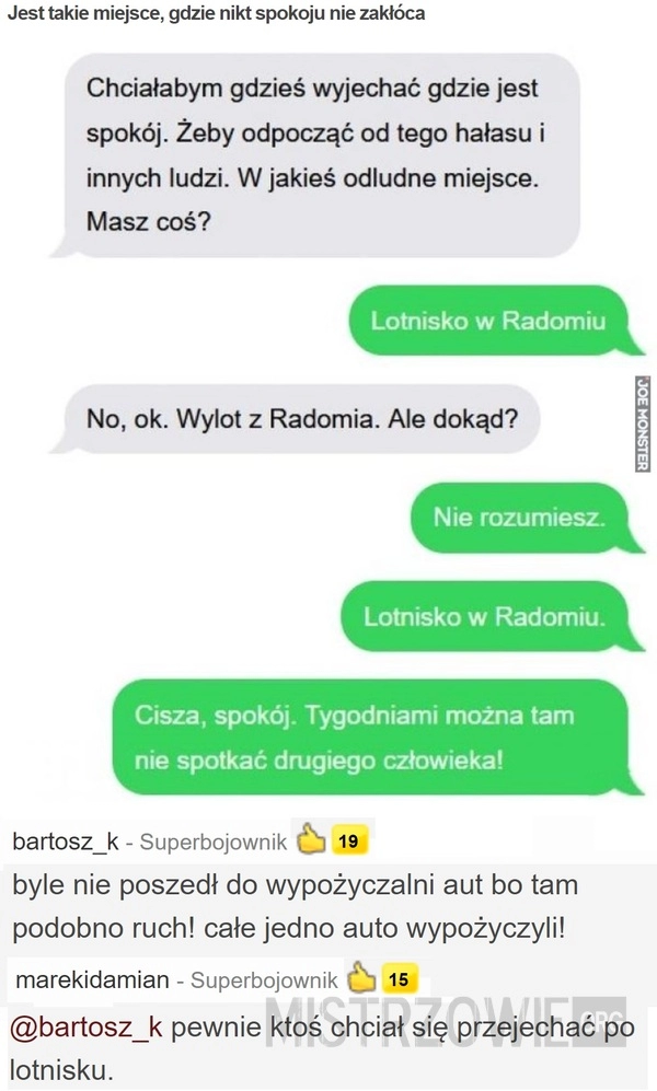 
    Jest takie miejsce, gdzie nikt spokoju nie zakłóca